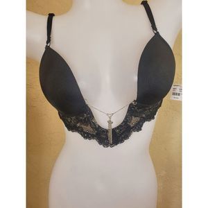 Size 34C Black Lace and Satin bra from Frederick's of Hollywood